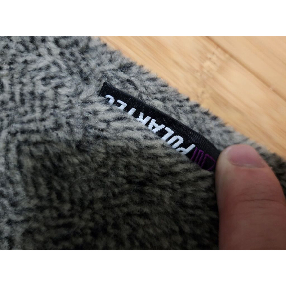 Vintage Woolrich Coat Gray Fleece Belted Coat Made In USA Women's Medium Outdoor - Picture 9 of 10